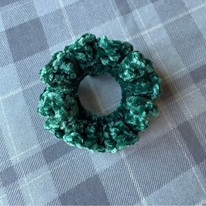 Handmade Crochet Velvet Scrunchie